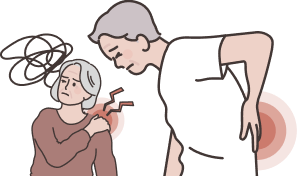 허리통증을 겪는 사람들