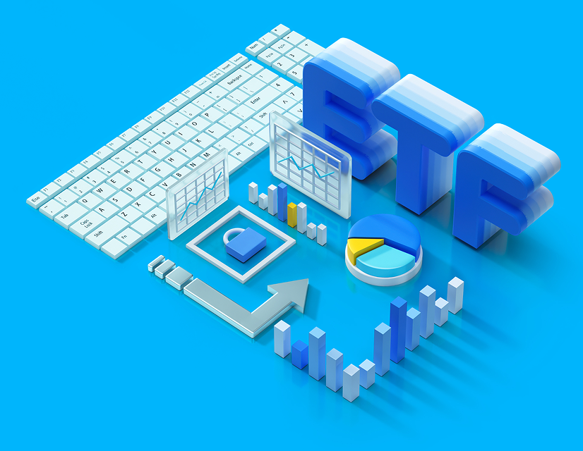 ETF 3D 일러스트