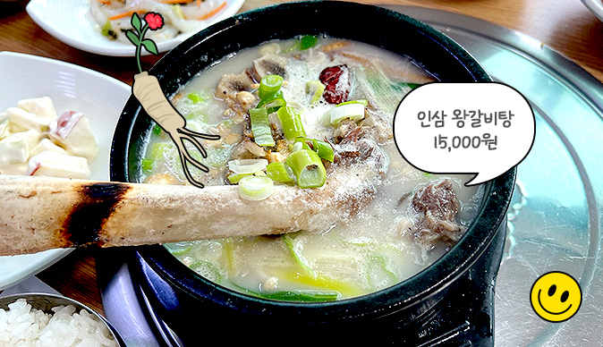 인삼 왕갈비탕